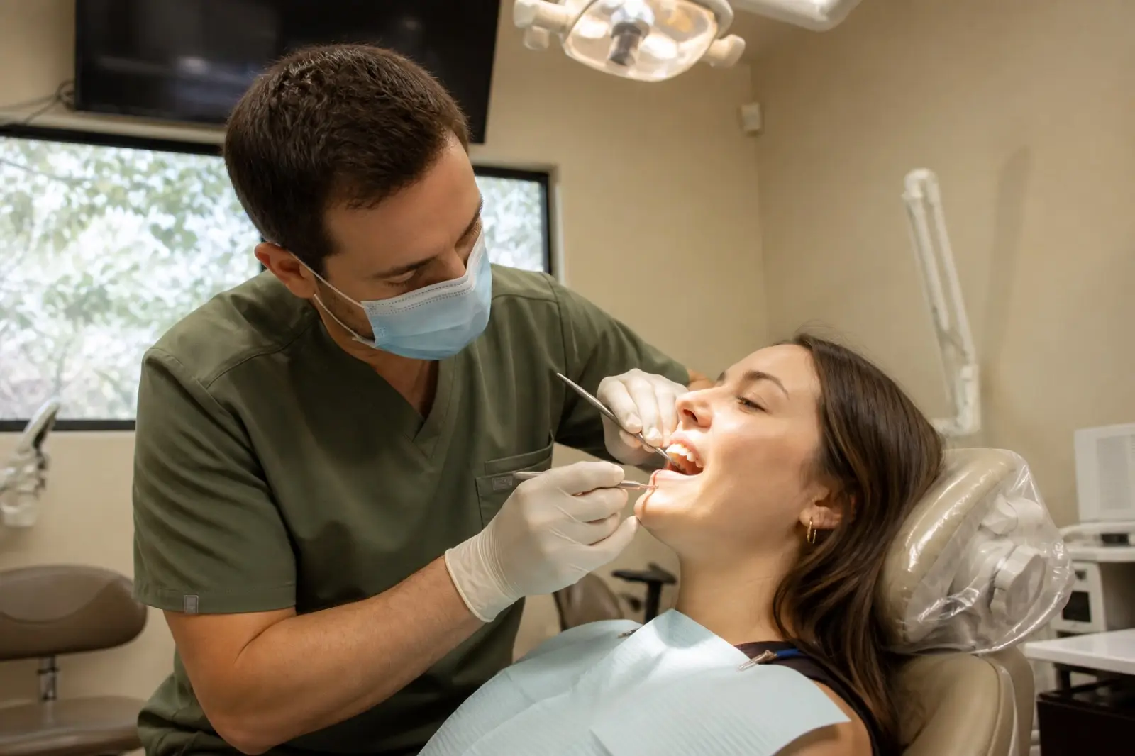 Repairing a chipped front tooth