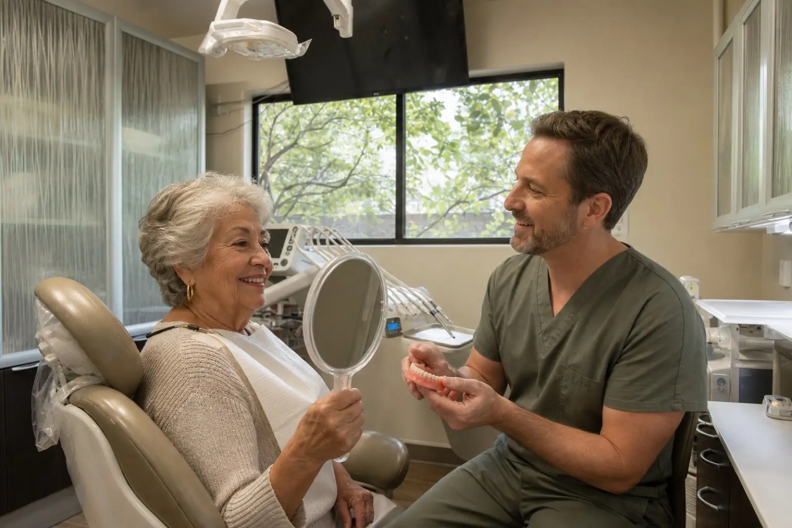 Tooth replacement with dentures