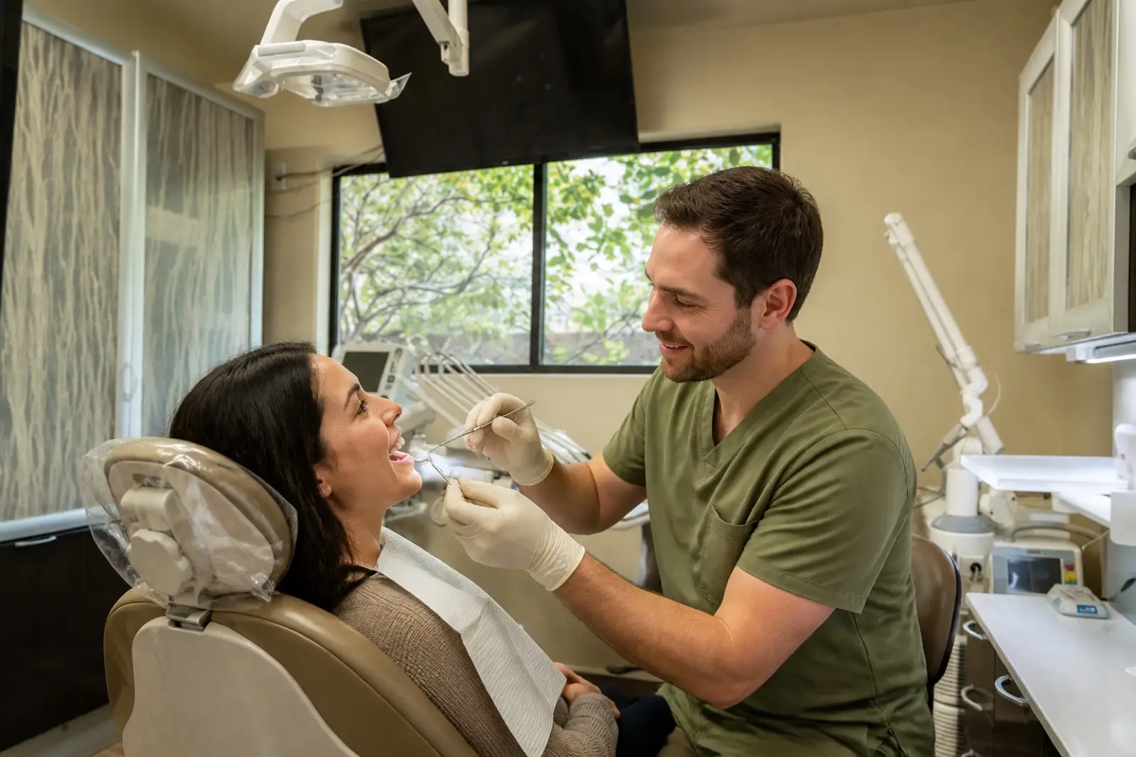 A routine dental checkup